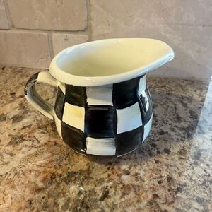 Mackenzie Childs Courtly Check little creamer